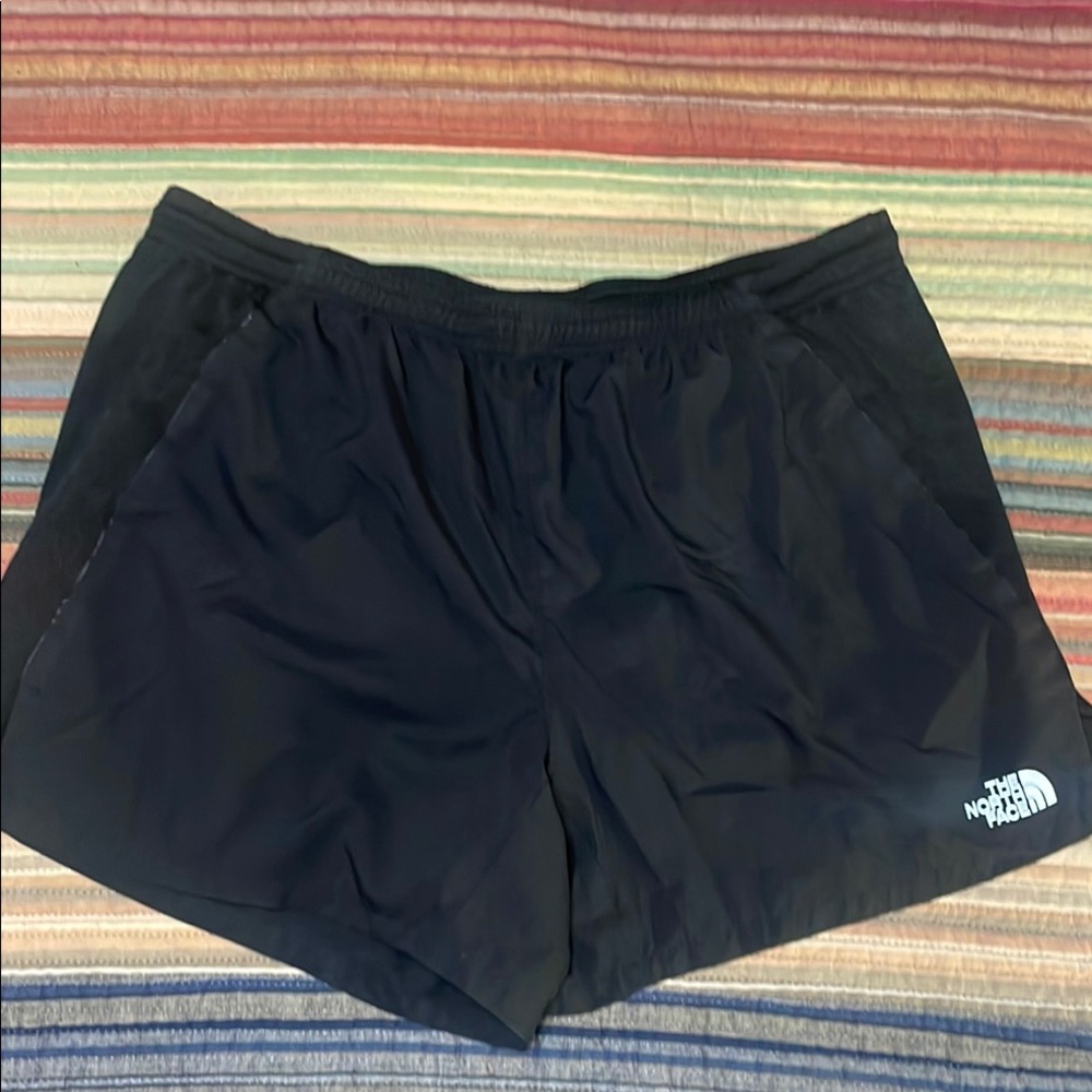 Men’s North Face Black Shorts - Large Flight Series Flash Dry Drawstring W/liner